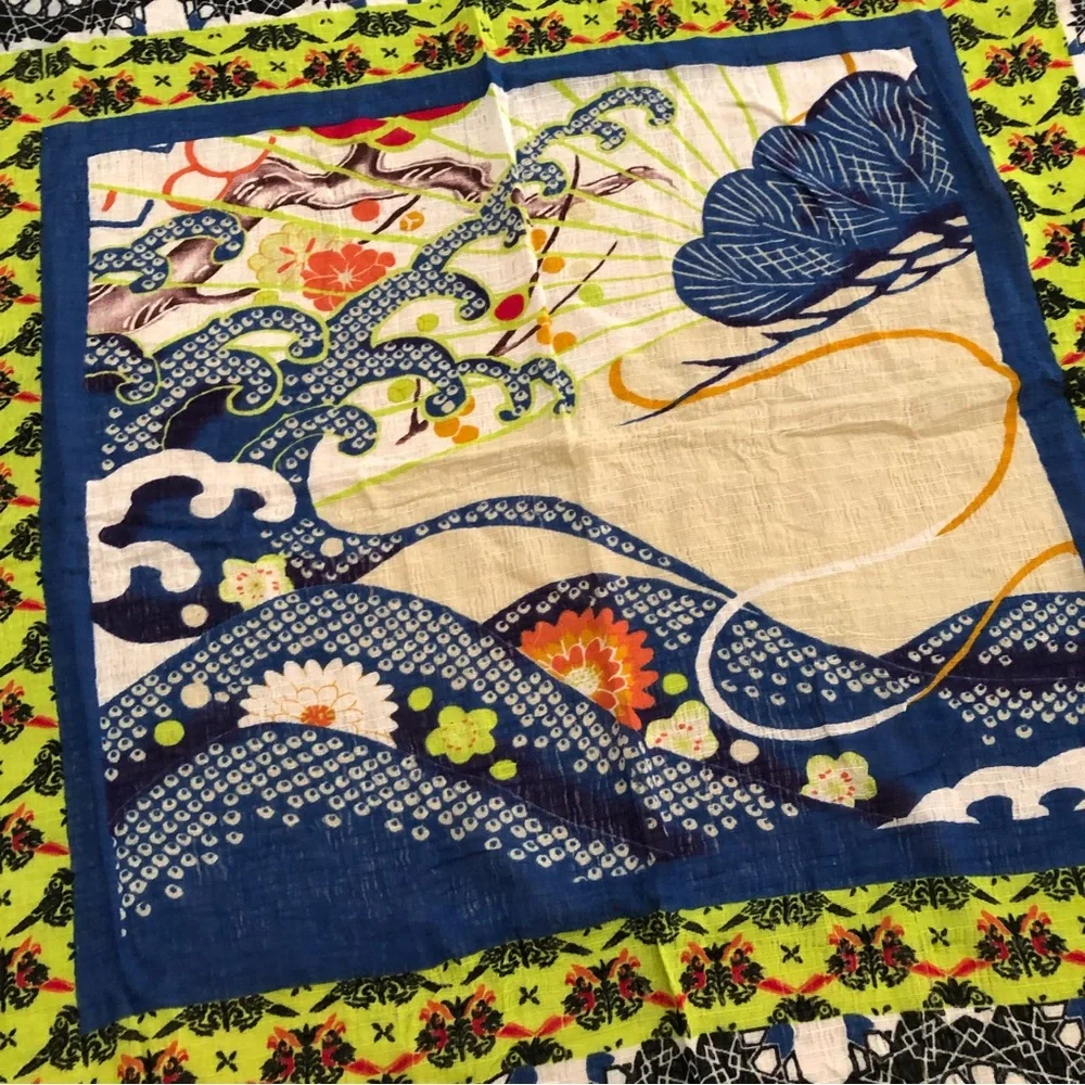 Oversized Asian Inspired Scarf
